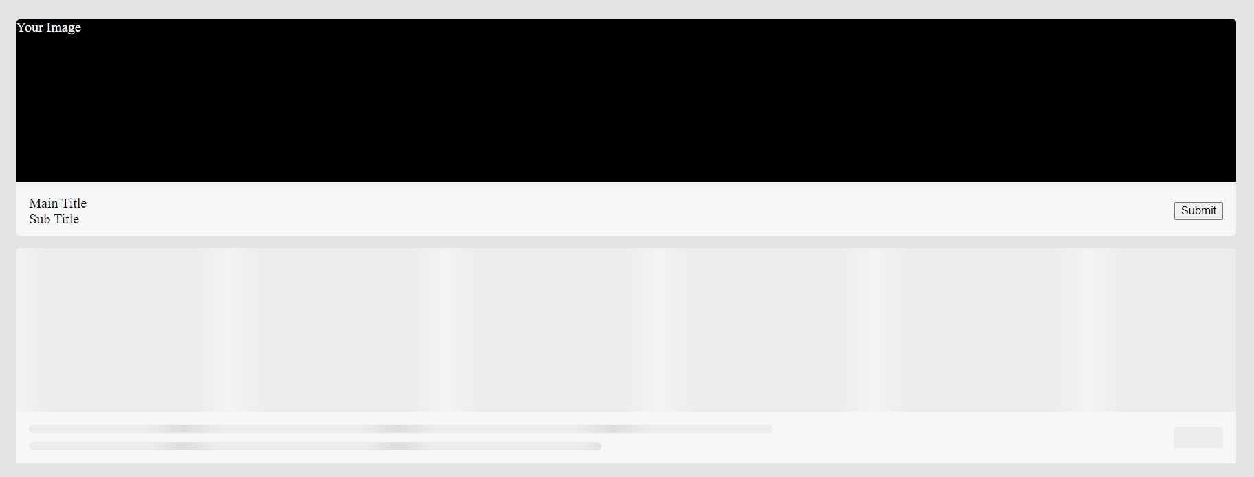 Card skeleton (only html and css)
