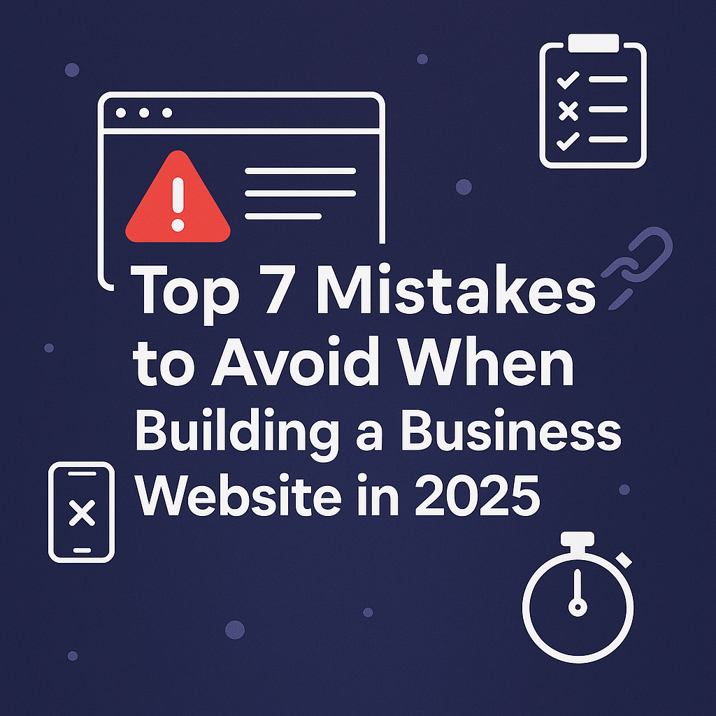 Top 7 Mistakes to Avoid When Building a Business Website in 2025.